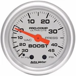 Auto Meter Ultra-lite 30 In.hg 45 Psi Mechanical Boost Vacuum Gauge 2 1/16". Fixed Price $91.13.