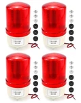 Qwork Industrial Led Rotating Strobe Beacon Warning Lights, 4 Pack, Red. Fixed Price $48.36.