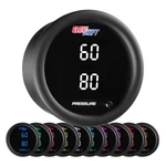 Glowshift Dual Digital Boost, Oil Press, Fuel Pressure Gauge W/ Sensor, 10 Color. Fixed Price $219.99.
