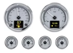 Dakota Digital Universal 6 Gauge Round Analog System Silver Kit HDX-2024-S. Fixed Price $1543.75.