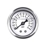 Zhsymx Fuel Pressure Gauge, 1.5" White Dial, 1/8" Npt 0-15PSI,. Fixed Price $14.75.
