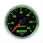 Autometer Gs Mechanical Boost Pressure Gauge 2 1/16" Dia Black Face 3805. Fixed Price $108.98.
