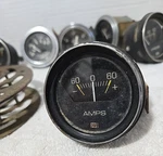 Stewart Warner Gauge 823627 60 Amps Black Face Untested Vintage. Fixed Price $19.99.