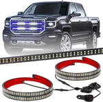 2PCS 30 Inch Grill Emergency Lights Strip 360 Led Blue/white. Fixed Price $72.92.