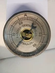 Electro-dental Mfg.co. 50 Lbs Oil Pressure Gauge Beveled Glass Crescent Needle. Fixed Price $199.00.