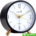 Silent Analog Alarm Clock Battery Powered Easy Set Night Light Gift Choice New. Fixed Price $14.61.