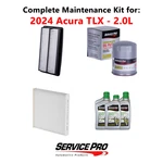 2024 Acura Tlx 2.0L Complete Air, Oil & Cabin Filter Kit (0W-20). Fixed Price $92.95.