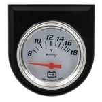 Equus Voltmeter Gauge 5268; 5000 Series 8-18 Volts In., White. Fixed Price $28.42.