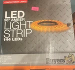 Buyers 96 Inch 144-LED Strip Light With 3M Adhesive Back Amber. Fixed Price $60.00.