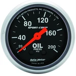 Autometer 3322 Sport-comp Mechanical Oil Press. Gauge, 200 Psi. Fixed Price $92.99.