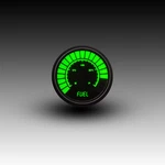 Fuel Gauge Bar-graph Analog 2 1/16" Green Leds Black Bezel Intellitronix B9016G. Fixed Price $74.96.