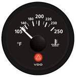 Vdo Viewline Onyx 250F 12/24V 2-1/16" Water Temp Gauge A2C53413355 Swiss Made. Fixed Price $44.99.