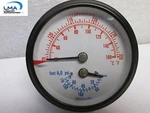 2-1/2" Tridicator Boiler Gauge 60-320F Temperature 0-75 Psi Pressure *** New. Fixed Price $7.37.
