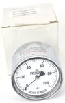Pic LP2-254 Low Pressure Gauge 100" Wc Inches Water Column 1/4" Npt. Fixed Price $35.99.