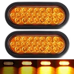 Partsam 2PCS 6.3" Oval Amber Strobe Lights 24LED Recessed With 6",. Fixed Price $47.88.