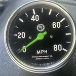 Speedometer Gauge To 80 Mph Engler Instrument Made Germany. Fixed Price $75.00.