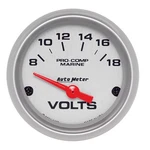Autometer 2-1/16 Ultra Lite Marine Voltmeter 8-18 Volts 200756-33. Fixed Price $67.19.