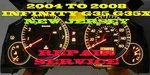 Fits Infiniti G35X 04 05 06 07 08 Speedometer Instr Gauge Cluster Ill Repair. Fixed Price $150.00.