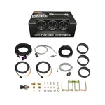 Glowshift Boost, 1500F Pyro Egt & 100 Fuel Pressure Diesel Gauges, Black 7 Color. Fixed Price $259.99.