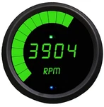 3/8" Multi Function Programmable Tachometer Green Led Gauge Black Bezel. Fixed Price $142.86.