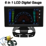 Multi-function Lcd Digital 6 IN1 Car Auto Meter Led Oil Pressure Gauge Universal. Fixed Price $56.94.