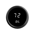 Universal 2 1/16" Digital Oil Pressure Gauge White Leds Black Bezel Usa Made. Fixed Price $68.95.