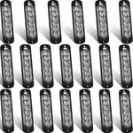 20 Pack Led Emergency Strobe Lights 6 Amber White Surface Mount Fl. Fixed Price $46.99.
