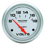Auto 4491 Ultra-lite Series 2-5/8" Voltmeter Gauge, 8-18V. Fixed Price $96.56.