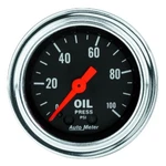 Autometer Traditional Chrome 2-1/16IN 100 Psi Mechanical Oil Pressure Gauge. Fixed Price $99.46.