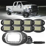 Pure White Led Rock Lights 8 Pods - Waterproof Underglow Light, Underbody.... Fixed Price $40.86.
