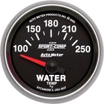 Auto Meter Sport Comp Ii Series 2-1/16" Short Sweep 100 -250 F Electric Water. Fixed Price $104.99.