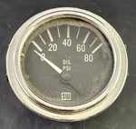 Vintage Stewart Warner Oil Pressure Gauge Brass Street Rat Rod 0-80 VB7. Fixed Price $60.00.