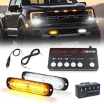 Foxcid 24 Led Amber Grill Side Marker Emergency Strobe Light Bar Kit Tow Truck. Fixed Price $24.99.