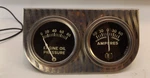 Vtg Stewart Warner Amp & Oil Pressure Gauges W/old School Housing. Fixed Price $53.00.