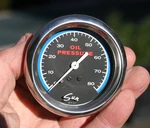 Sun Vintage 2 5/8" 80 Lbs Oil Pressure Gauge W/ Glass Lens. Fixed Price $219.00.