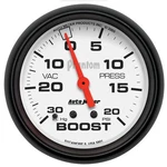 Auto Meter 5801 Gauge Vac/boost 5/8" 30INHG-20PSI Mechanical Phantom. Fixed Price $128.15.