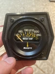 Sunpro 2" Electrical Water Temperature Gauge Black / Bezel Cockpit Series. Fixed Price $20.00.