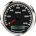 Motor Meter Racing W Pro Series 3-3/8" Gps 120 Mph 85MM, Black. Fixed Price $82.17.
