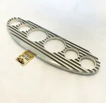 Vintage Hot Rod Finned Gauge Dash Panel- 3/8" & 2 1/16" Id. Fixed Price $84.95.