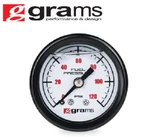 Grams Fuel Pressure Gauge 0-120PSI Universal G2-99-1200W (white). Fixed Price $30.00.