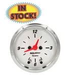 Autometer 1385 Arctic White 2-1/16" Electric Clock. Fixed Price $139.44.