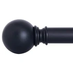 Nicetown Drapery Curtain Rod Set With Classic Round Finials/ball Caps, 1/8. Fixed Price $60.89.