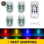 Lycaresun Wireless Led Strobe Lights 4PCS With Remote Control. Fixed Price $26.99.