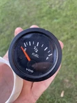 Vdo Fuel Level Gauge, Electric Custom Hot Rod Black Face Back Light. Fixed Price $25.00.