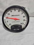 Stewart Warner 5" Maximum Performance Tachometer Memory Recall Wht/black Trim. Fixed Price $125.00.