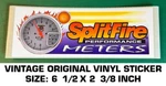 Splitfire Performance Meters Vintage Original Vinyl Decal Sticker-drag Racing. Fixed Price $6.60.