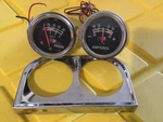 Oil Pressure Psi Gauge And Amperes With Double Bracket, Ktc Group. Fixed Price $34.95.