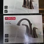 Delta Lahara 2538-RB Centerset 4 Venetian Bronze Watersense Faucet W/drain. Fixed Price $120.00.