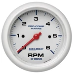 Autometer Marine White Ultra-lite Gauge 3-3/8IN Tachometer 6K Rpm. Fixed Price $203.99.