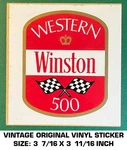 Western Winston 500 - Vintage Original Vinyl Decal Sticker Nascar Racing. Fixed Price $5.84.